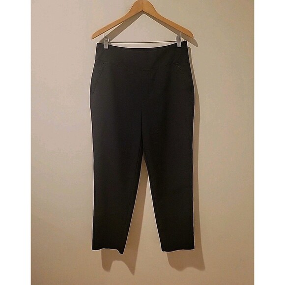 Athleta Endless High Rise Pants Travel Athletic Casual Work Black Size 10 Office - Picture 3 of 10